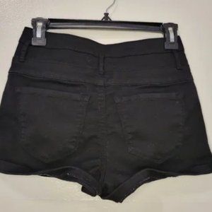 Black high waist shorts